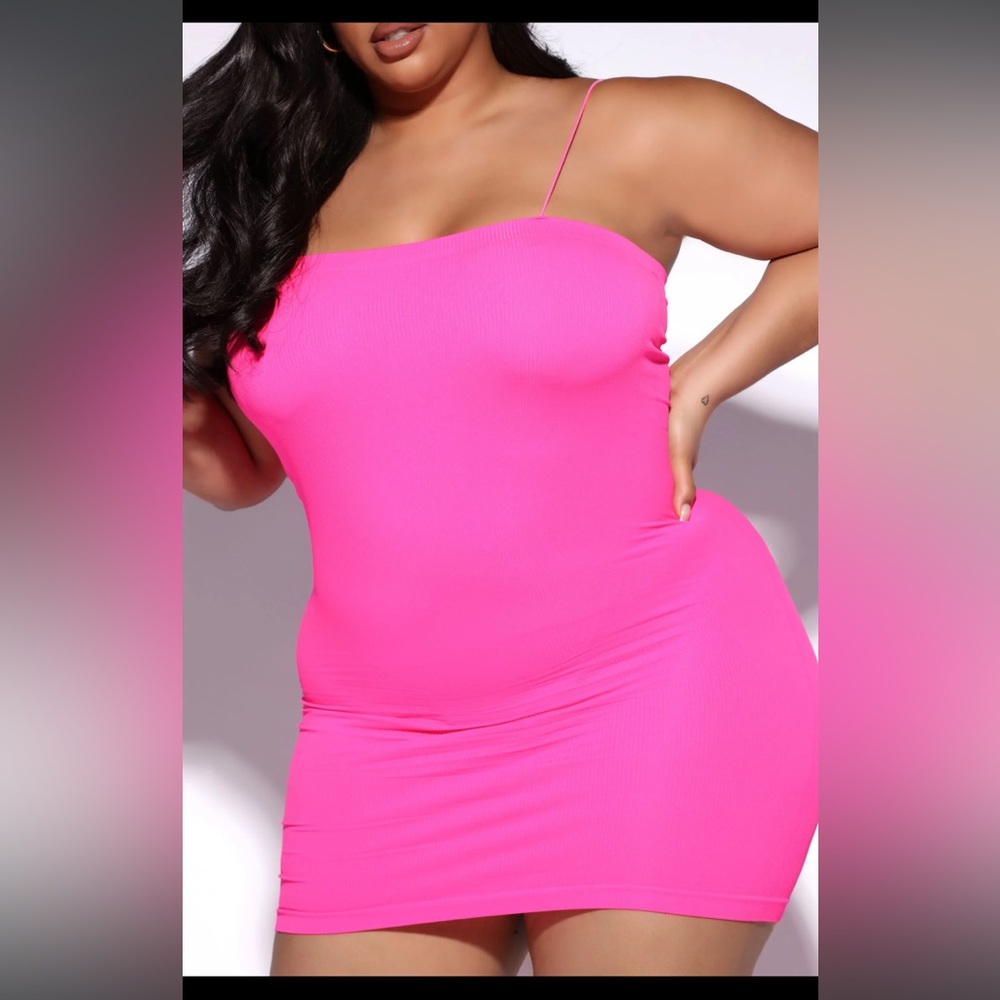 Fashion Nova Shelby seamless mini dress-Hot Pink